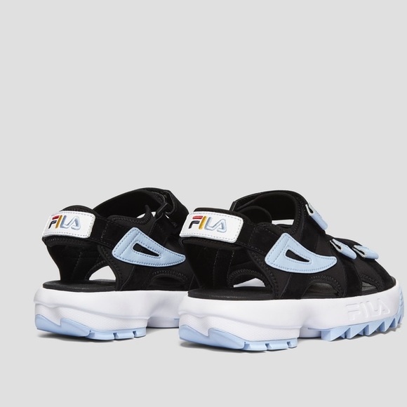 fila sandals womens blue